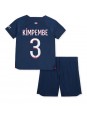 Paris Saint-Germain Presnel Kimpembe #3 Domácí dres pro děti 2023-24 Krátký Rukáv (+ trenýrky)